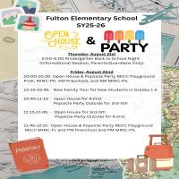 Open House and K Back to School Night Info