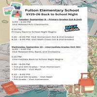 FES Back to School Nights